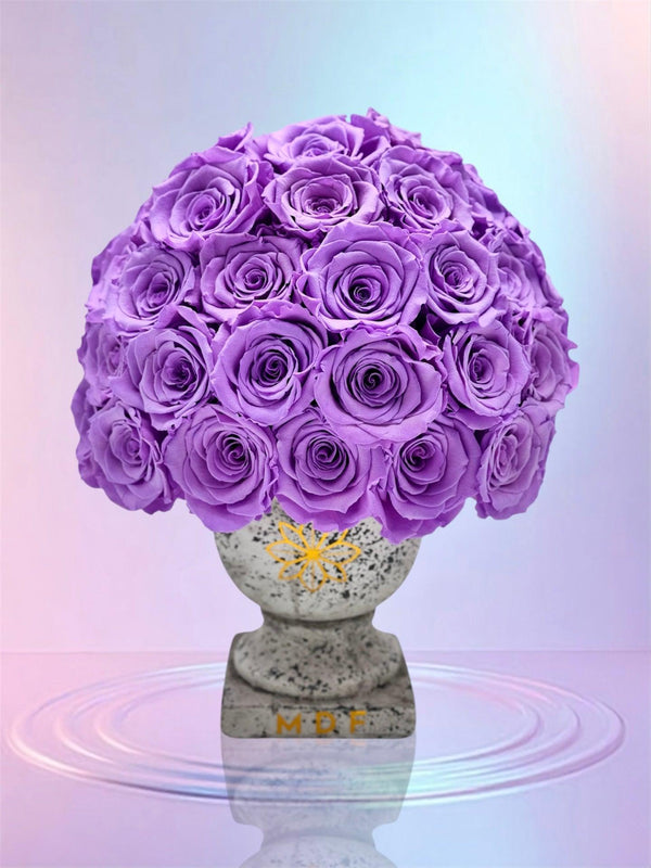 Doric Dome Vase - Preserved Roses - Madame De Fleur