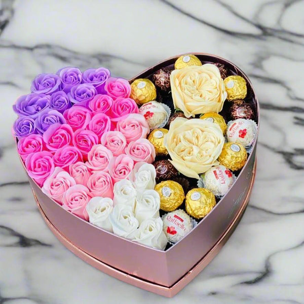 Sweet Rose Ombre Surprise Box - Madame De Fleur