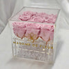 Small Acrylic Square Box - Preserved Roses - Madame De Fleur
