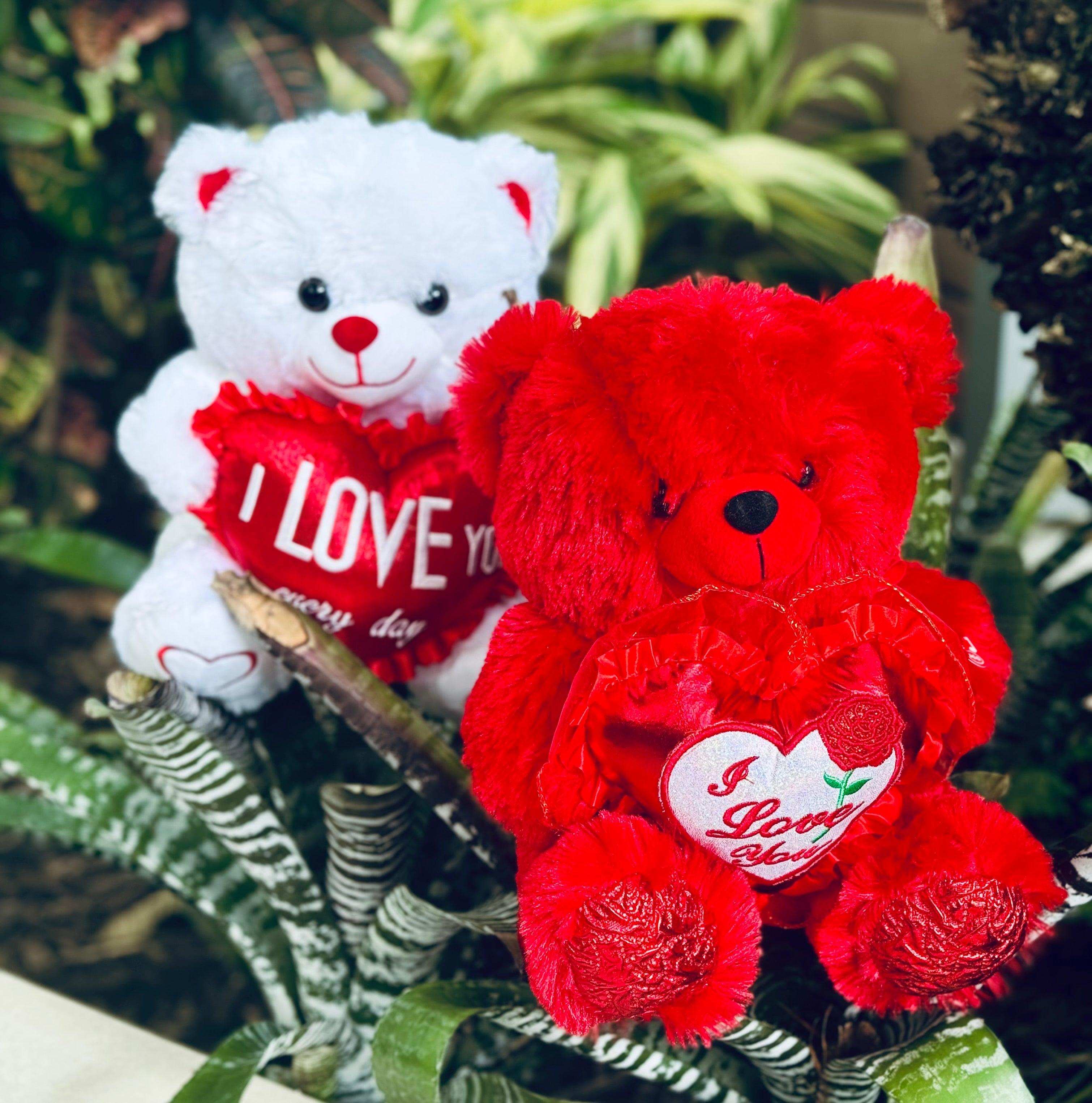 Small I Love You Teddy Bear - Madame De Fleur