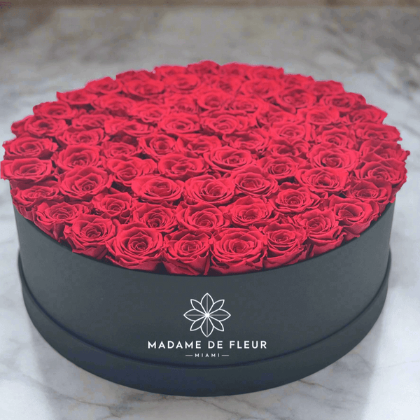 Grand Round Box - Preserved Roses - Madame De Fleur