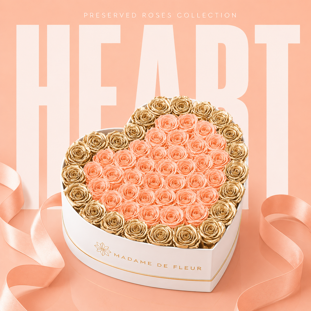 Heart Preserved Roses Collection