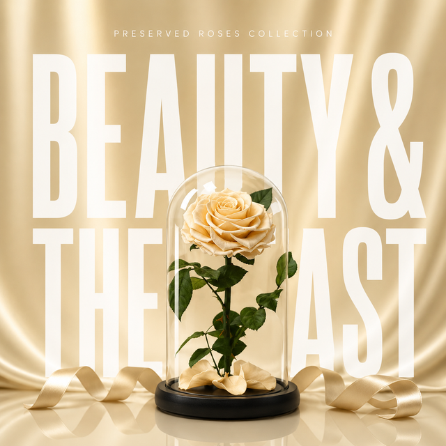 Beauty and the Beast Preserved Rose Collection
