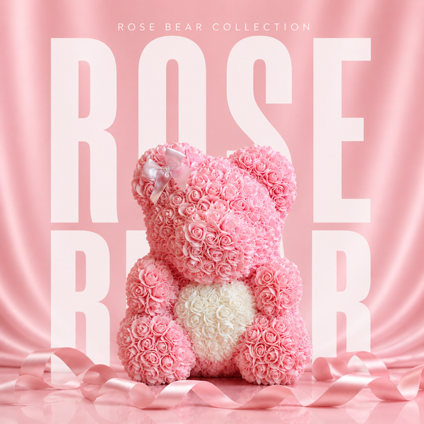 Rose Bear Delivery - Luxury Rose Teddy Bears