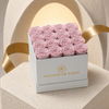 Medium White Square Box - Preserved Roses