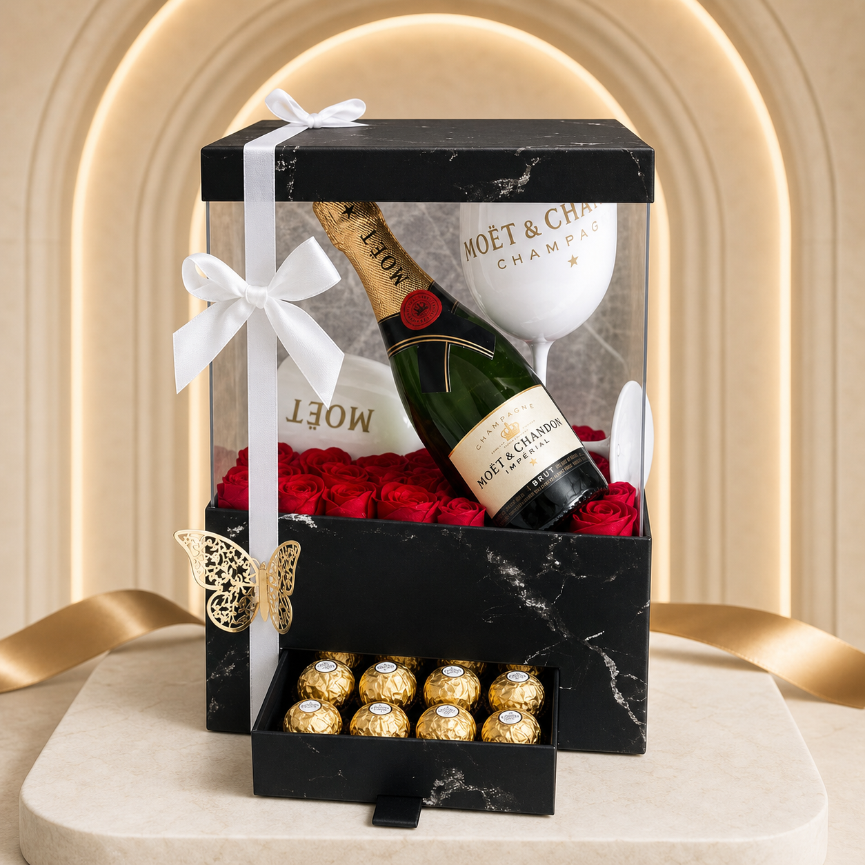 3D Moetic & Rose Soaps Gift Box