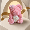 Medium Pink LOVE Rose Bear - Madame De Fleur