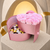 De Lux 2 Tier Heart Gift Box - Preserved Roses