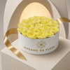 Large White Round Box - Preserved Roses