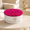 Large White Round Box - Preserved Roses