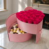 De Lux 2 Tier Heart Gift Box - Preserved Roses