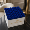 XL White Square Box - Preserved Roses