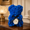 Small Blue Rose Bear