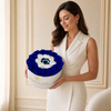 Large Evil Eye Round Box - Preserved Roses