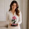 Beauty & The Beast Pink Preserved Rose