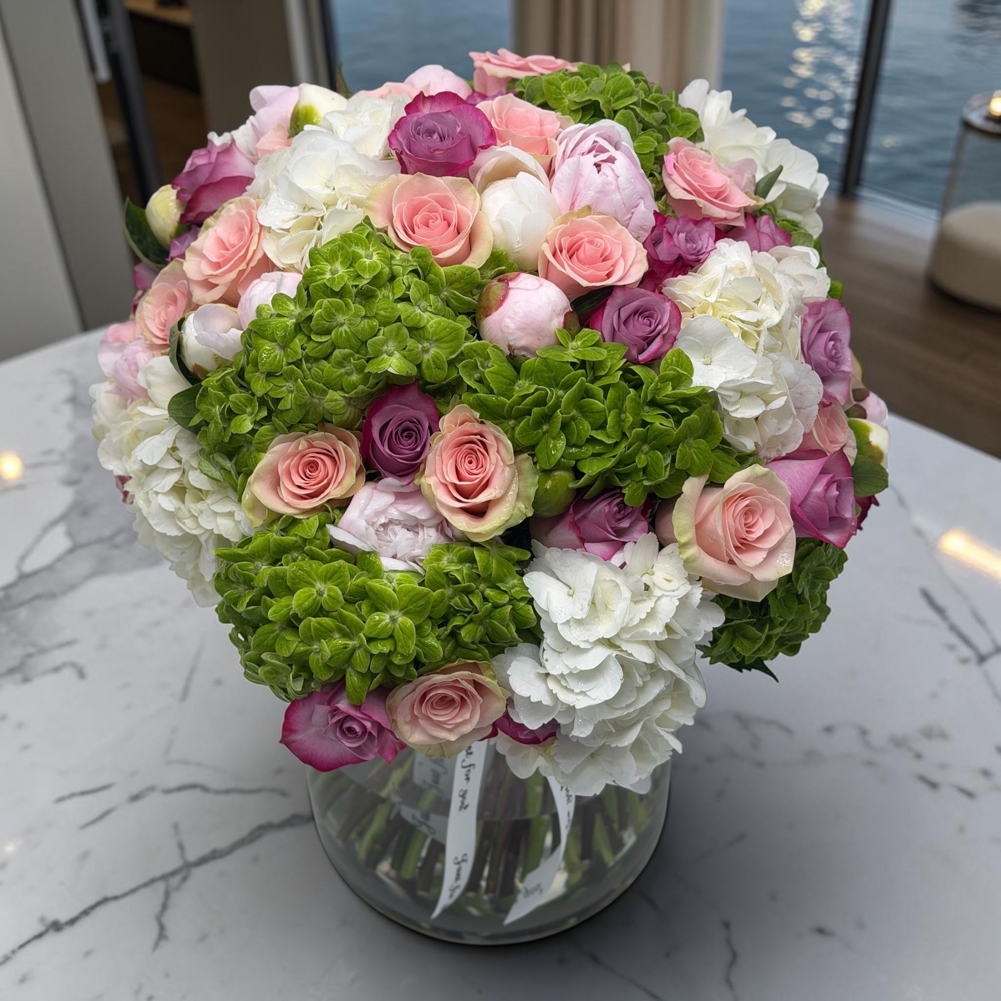 Blushing Embrace - Peonies & Hydrangeas Mix