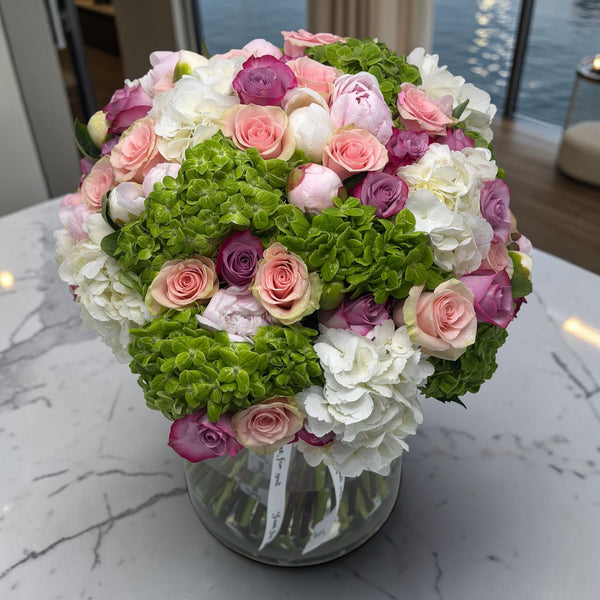 Blushing Embrace - Peonies & Hydrangeas Mix