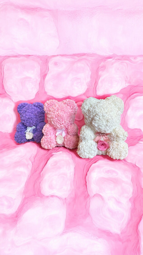 Mother’s Day Luxe Trio – Rose Bear, Rose Box & Balloons - Madame De Fleur