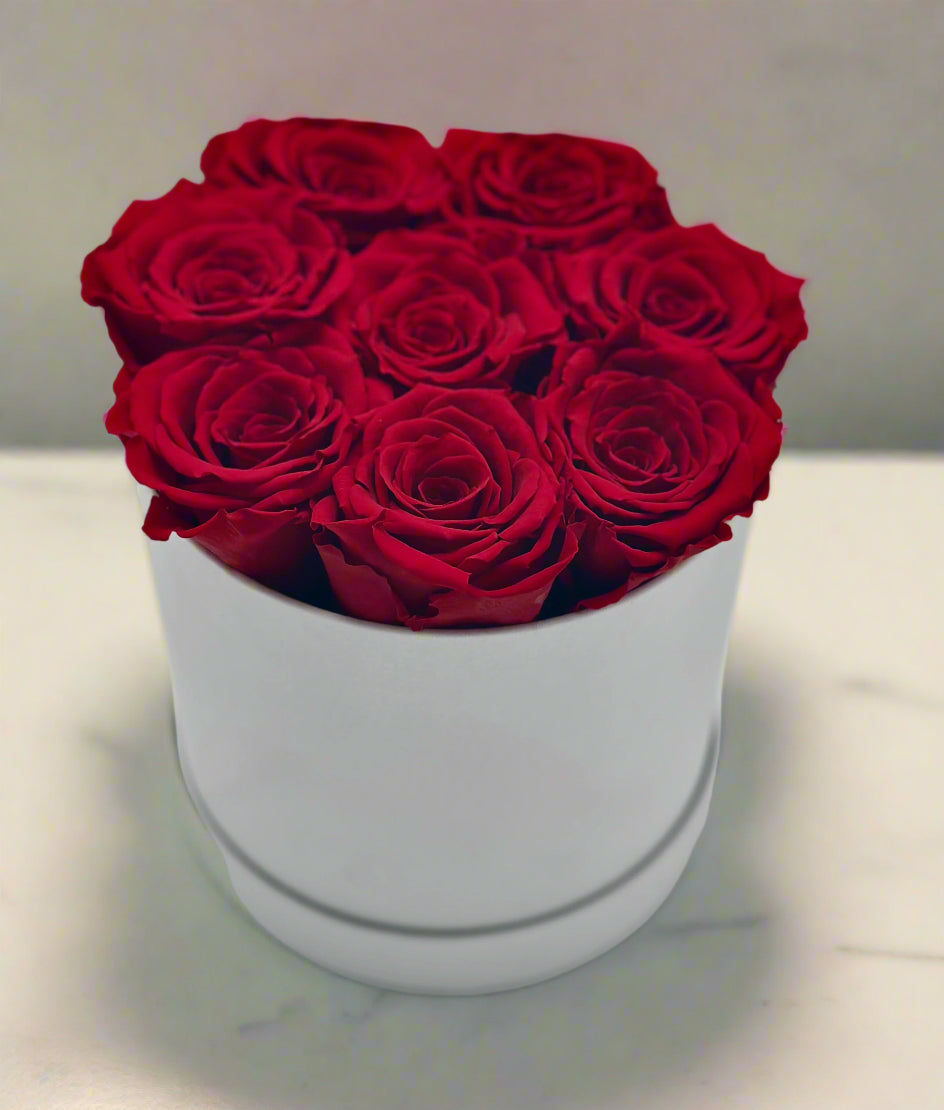 XS Round Box - Preserved Roses