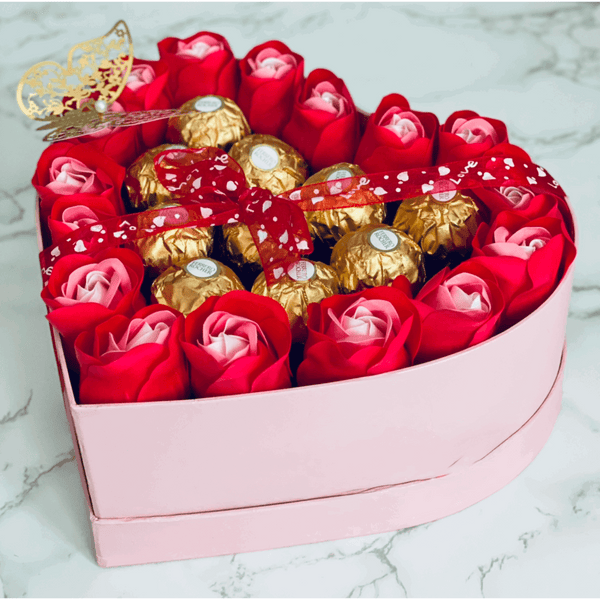 Small Aromatic Heart Box - Rose Soaps - Madame De Fleur
