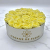 Large White Round Box - Preserved Roses