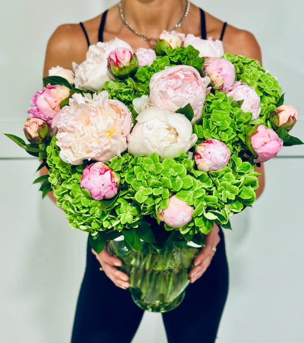 Blushing Embrace - Peonies & Hydrangeas Mix - Madame De Fleur
