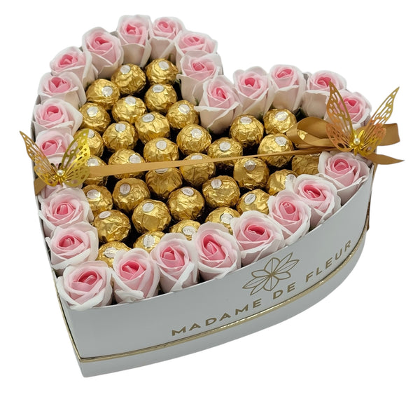 XL Aromatic Heart Box - Rose Soaps