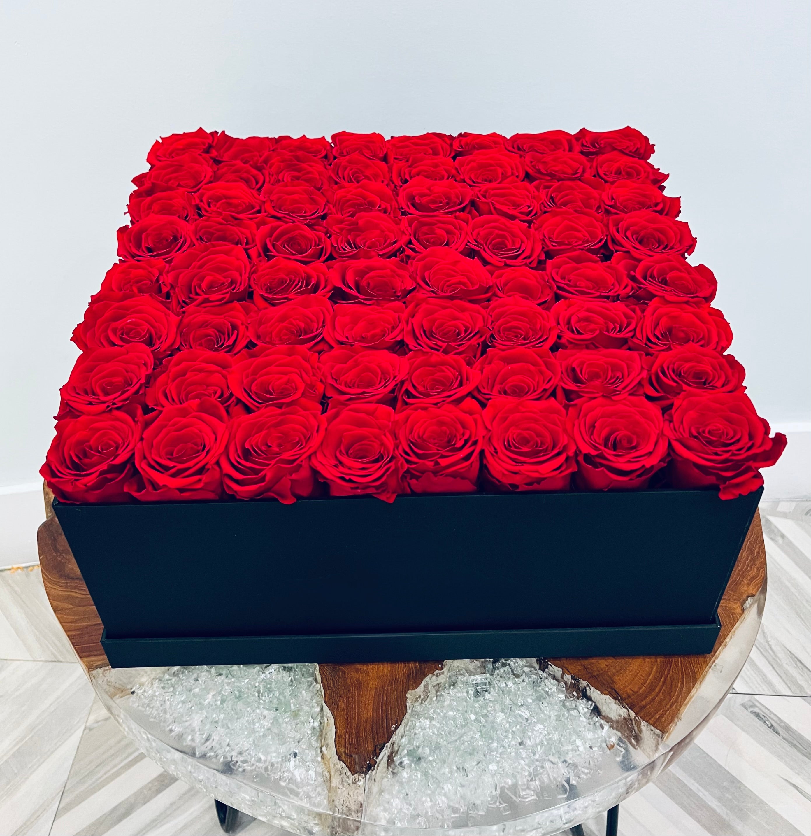 Jumbo Square Box - Preserved Roses