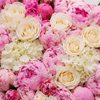 Blush Garden Heart - Peonies, Roses & Hydrangeas Heart Box