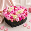 Blush Garden Heart - Peonies, Roses & Hydrangeas Heart Box