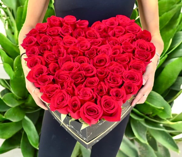 Fresh Roses Heart - Pre Order 24H In Advance