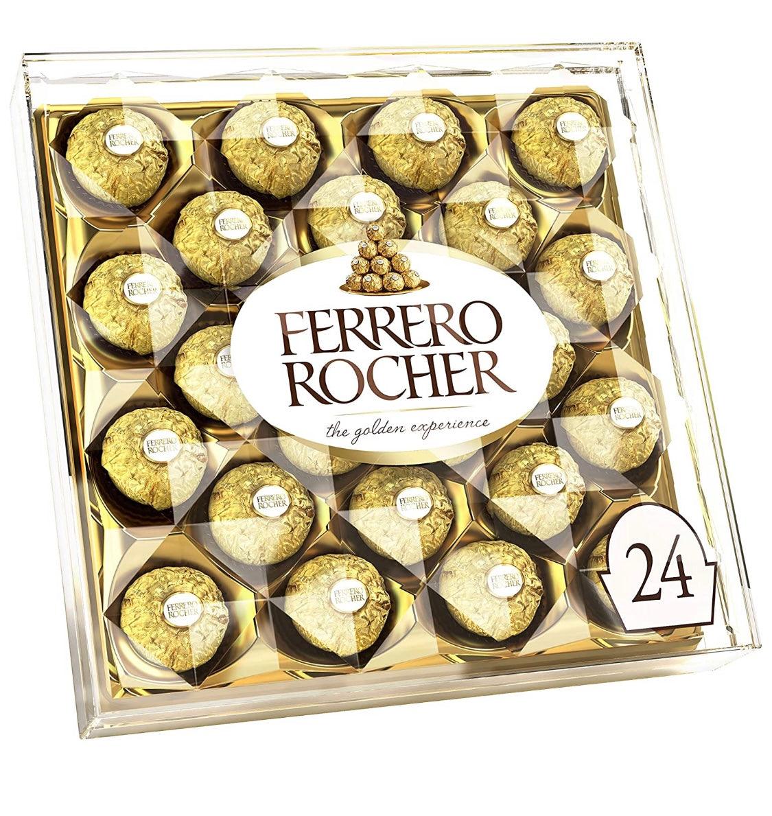 FerreroRocherPremiumGourmetMilkChocolateHazelnut-24count