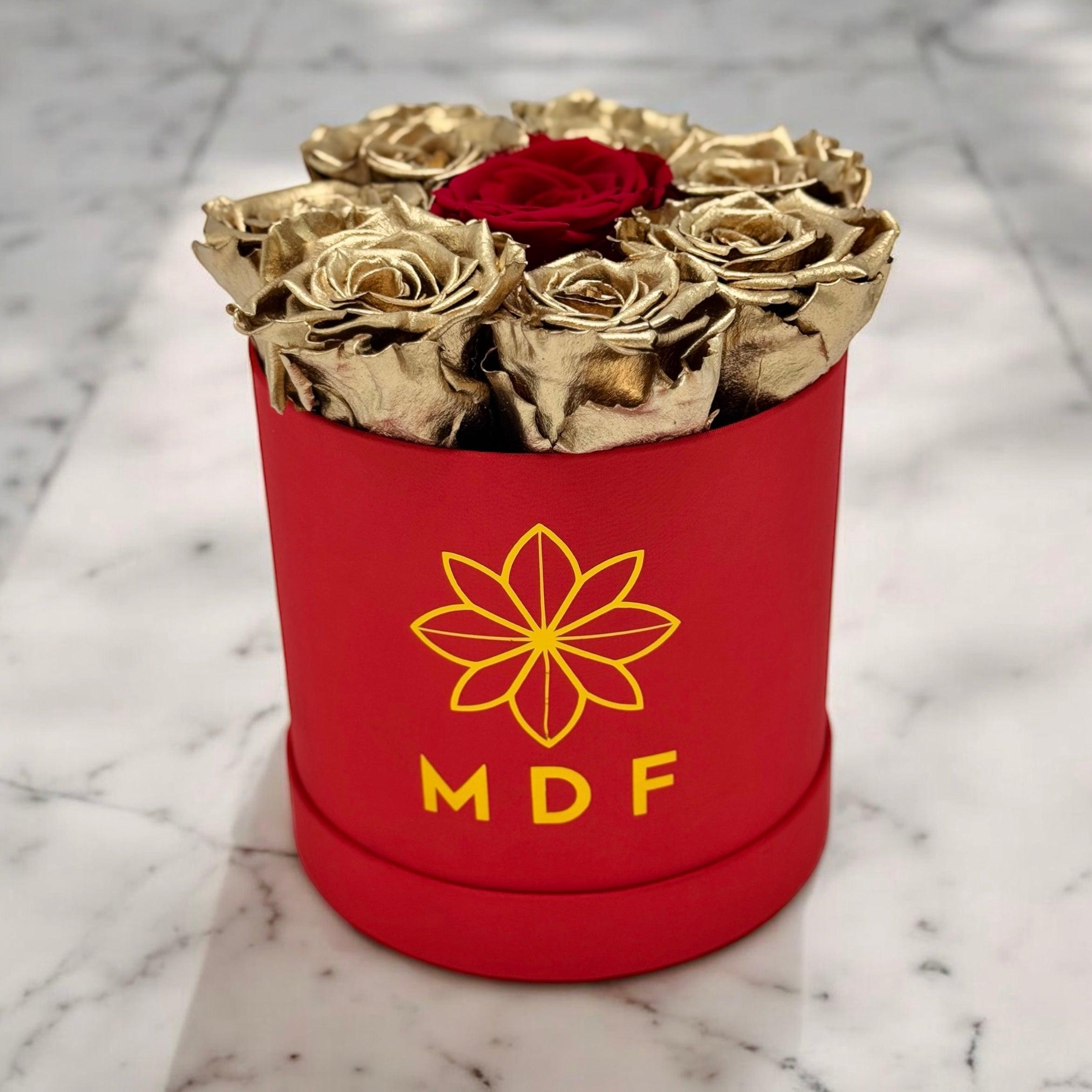 XS Round Box - Preserved Roses - Madame De Fleur