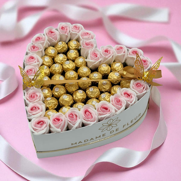XL Aromatic Heart Box - Rose Soaps