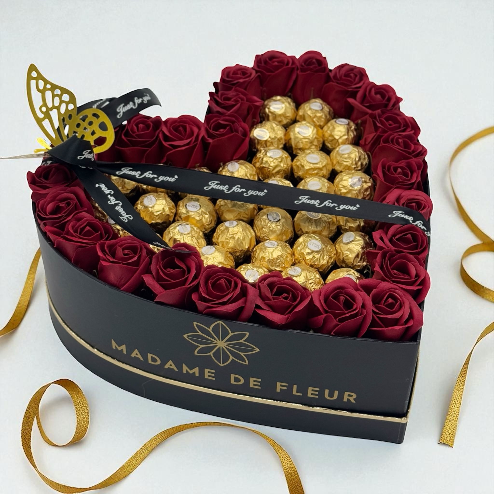 XL Aromatic Heart Box - Rose Soaps