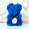 Small Blue Rose Bear - Madame De Fleur