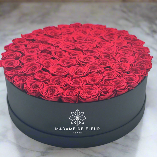 Grand Round Box - Preserved Roses