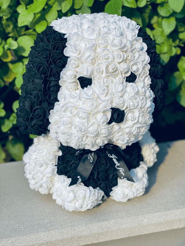 Large Black Rose Dog - Madame De Fleur