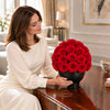 The Eternal Sphere Vase  - Preserved Roses - model view