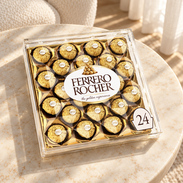 Ferrero Rocher 24-count chocolate gift box, lifestyle photo