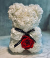 Small White Rose Bear