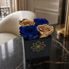XS Black Square Box - Preserved Roses