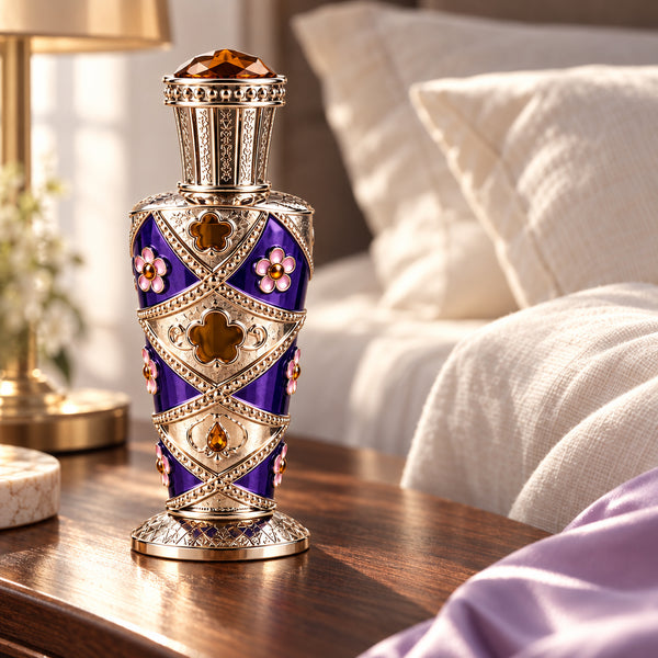 Honeyed Amber concentrated perfume oil — lifestyle view