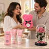Couple sharing the MUSE No. 01 La Rosée gift bundle.